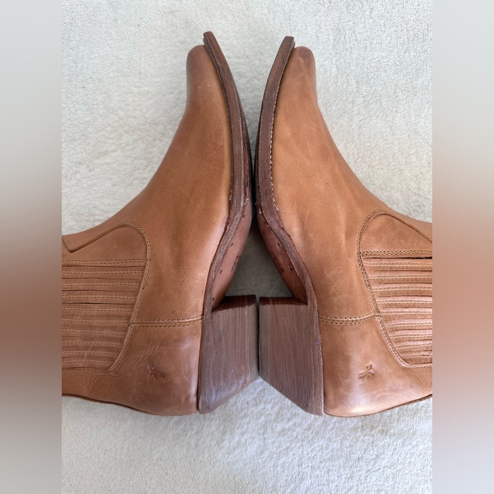 Frye Sacha Chelsea Boot Brown Calf Leather Women’s 8 B - Picture 12 of 14
